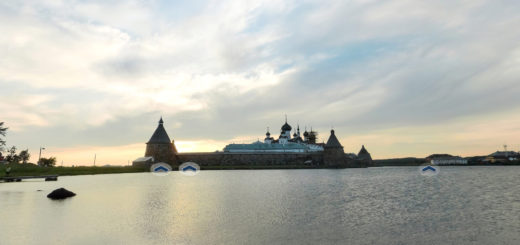 Соловецкий монастырь, Кремль, Святое озеро, (Solovetsky monastery ). Соловецкий архипелаг, Белое море (White sea)